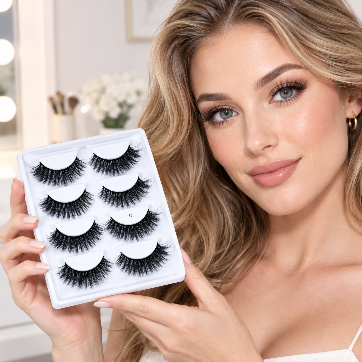 Chemical Fiber False Eyelashes 5 Pairs Thick Natural Curling