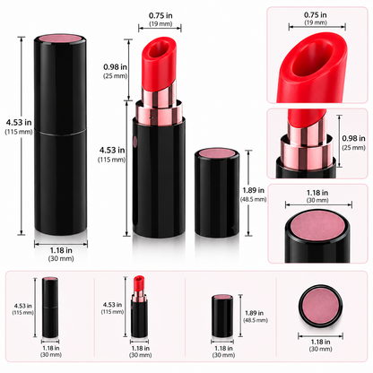 Sucking Lipstick Shape Vibration Toy