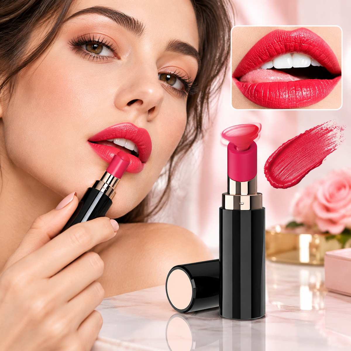 Sucking Lipstick Shape Vibration Toy