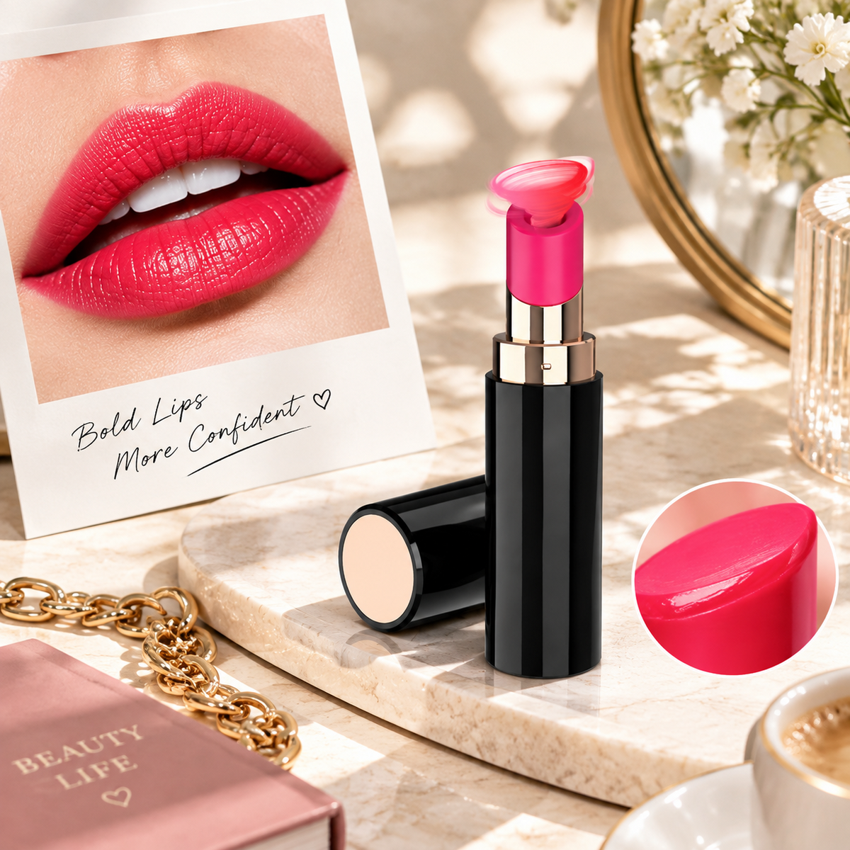 Sucking Lipstick Shape Vibration Toy